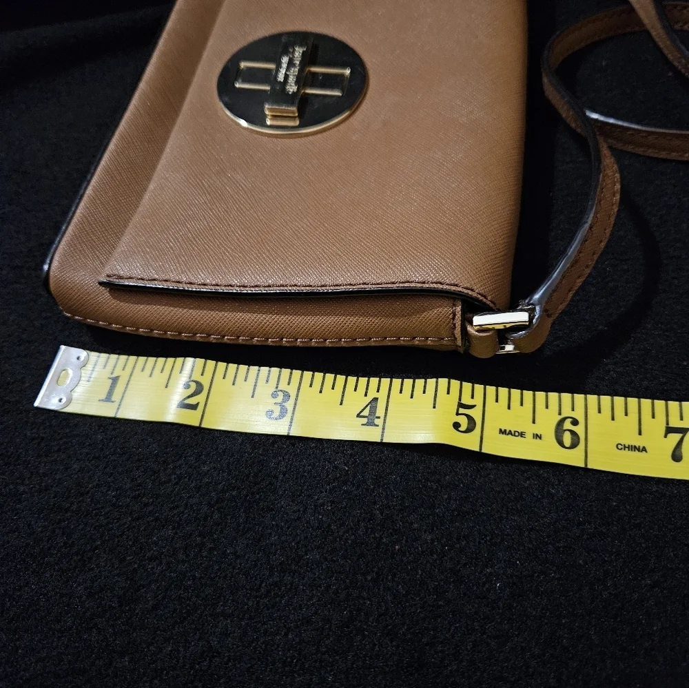 Kate Spade Sally Newberry Lane Leather Camel Brown Color Crossbody